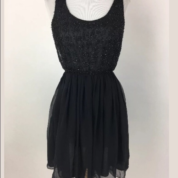 Jill Stuart Little Black Silk Dress Size 4 Worn Once - Picture 2 of 3